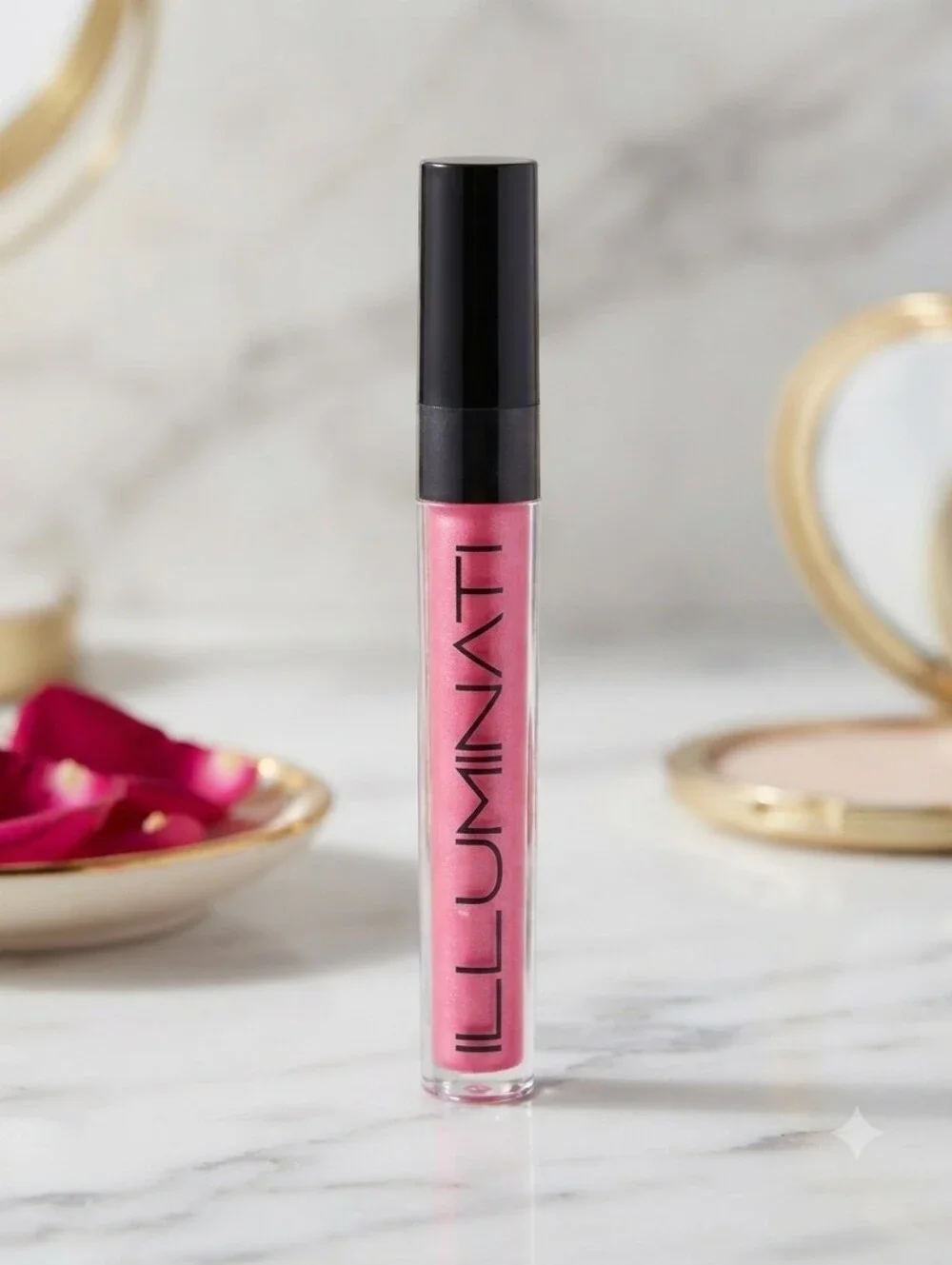 Luminati Pink Shimmer Lip Gloss